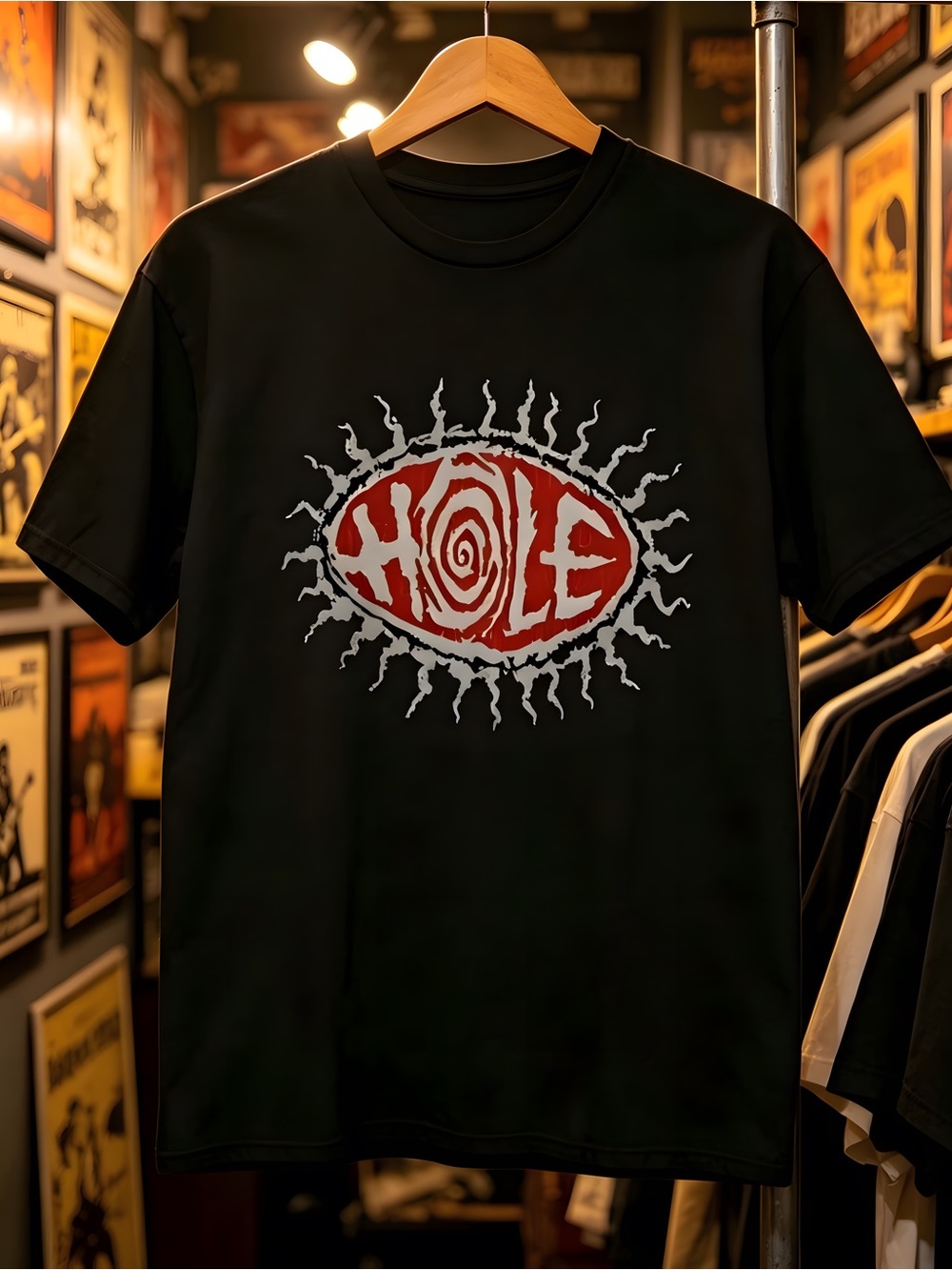 Hole Band T-shirt, Unisex Cotton Shirts, 90s band Shirt, Band graphic tees